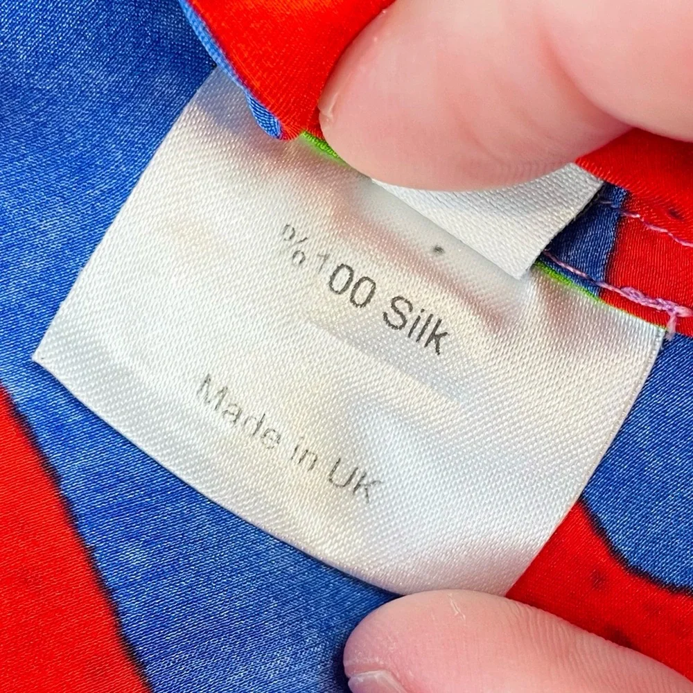 BEATRICE VON TRESCKOW • Colorful Nautical Shell Print Silk Belted Midi Dress, 8 - Picture 14 of 16